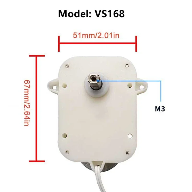 For VS168 DC 3V Watch Winder Motor Automatic Mechanical Watch Winder Case Shaker Motor Rotating Watch Box Motor