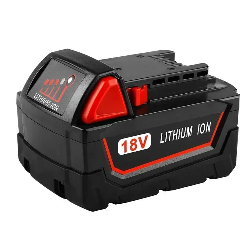 For Milwaukee M18 Power Tool Battery, Charger, BR, XC, 18V, 12000mAh 9000mAh M18B5, 48-11-1860,2604-22 Built-in 18650 Battery