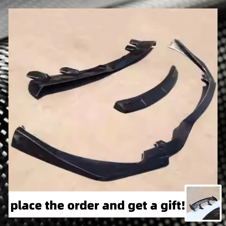 

Комплект передней и задней части кузова из углеродного волокна для Hyundai Veloster, модифицированный новый стиль, передняя губа, задний спойлер, автозапчасти