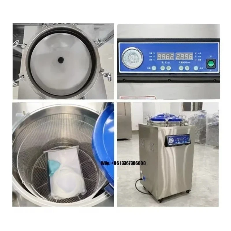 35/50/75/100/120/150L Mushroom Autoclave Steam Sterilizers Substrate Sterilizing Machine for Cultivation