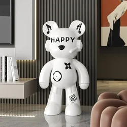 Trendy Modern DJ Backpack Bear, Floor-standing Large Ornaments, Living Room Decoration, Violent Bear, Large Piggy Bank