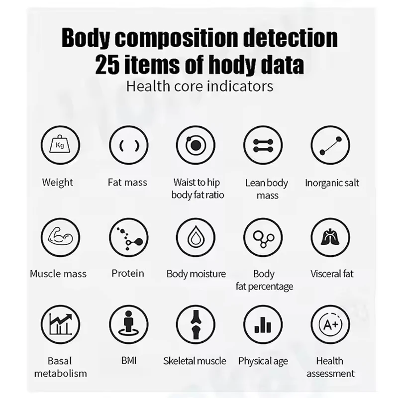

Smart Body Analyzer Digital Body Composition Analysis Tester Fat BMI Muscle Water scanner Body Tester With Printer Gym Clinic