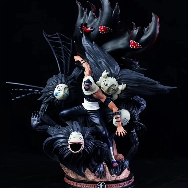 42-44cm 나루토 CS 아카츠키 카쿠즈와 사소리 GK 디오라마 스태츄 에픽 대형 애니메이션 장면 모델 박스 컬렉션 성인 팬을 위한 선물