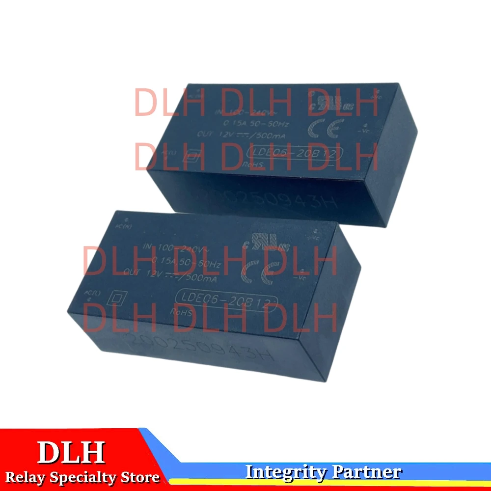 

2PCS LDE06-20B12 AC-DC 90-220VAC to 12V