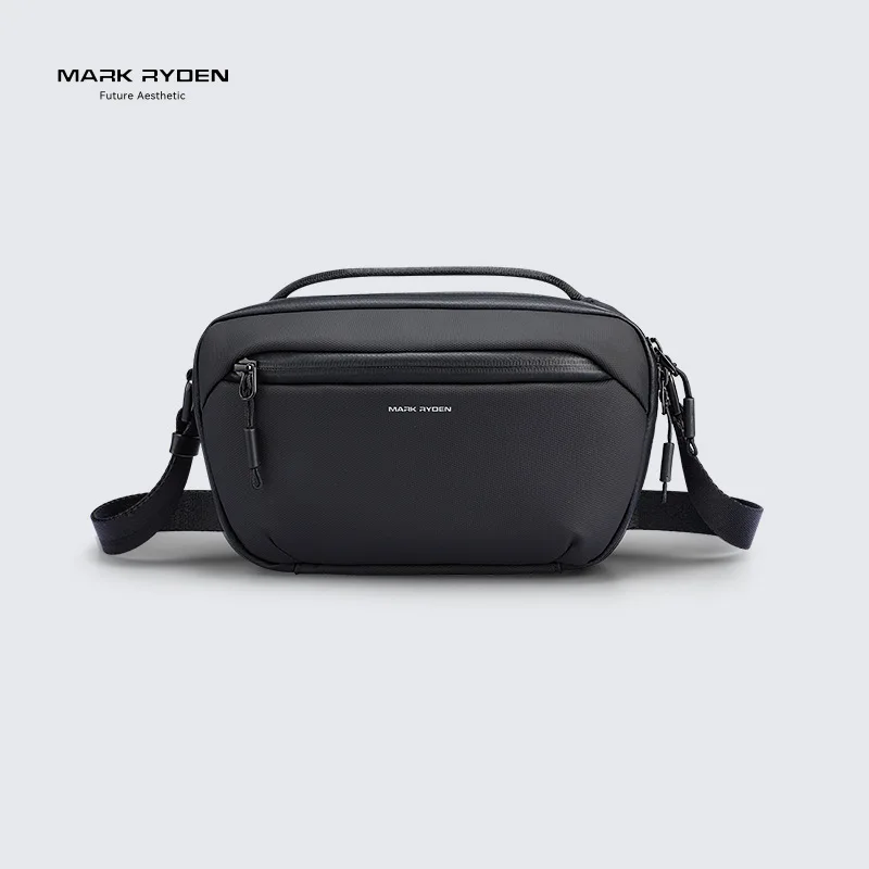 Simple men's single-shoulder backpack, multi-functional Oxford wear-resistant commuting waterproof hand-held cosmetic bag