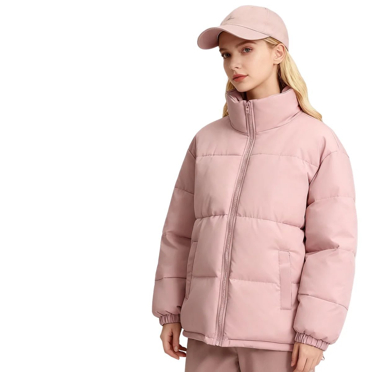 

Зимняя куртка на хлопковой подкладке, женская короткая куртка-пуховик, утепленное однотонное пальто, студенческие теплые ветрозащитные топы на флисовой подкладке