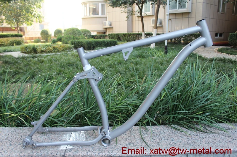 Titanium MTB Bike Frames 27.5 Titanium Full Suspension For 26er And 29er Titanium Suspension Bike Frames Custom