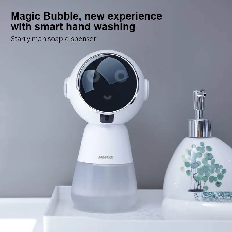 MeeGoo Smart Automatic Soap Foam Dispenser and Gel Bathroom Washing Hand Liquid Detergent Machine Wall Panels Mounted USB New