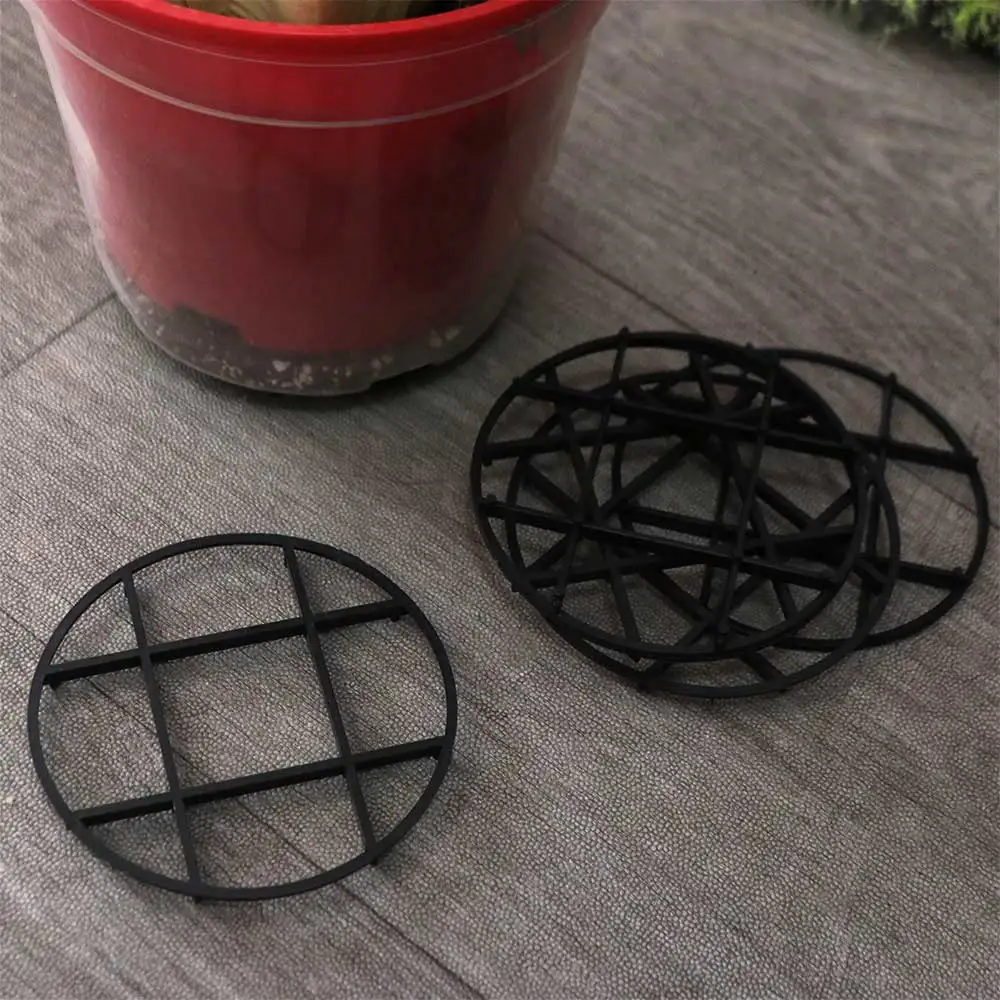 20PCS Anti Rot Root Flower Pot Tray Breathable Base Plastic Plant Saucer Ventilation Heat Insulation Drainage Rack Stand