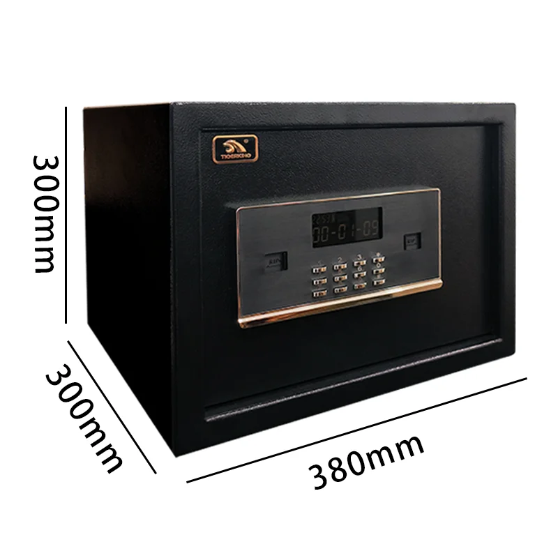

Сейф Полностью стальной домашний отель Маленький противоугонный электронный ключ Сейф Прикроватная тумбочка Шкаф