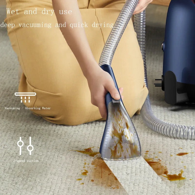 Electric Steam Cleaner Vacuum Carpet Sofa Fabric High Pressure Spray Suction Integrated Curtain Cleaning Machine