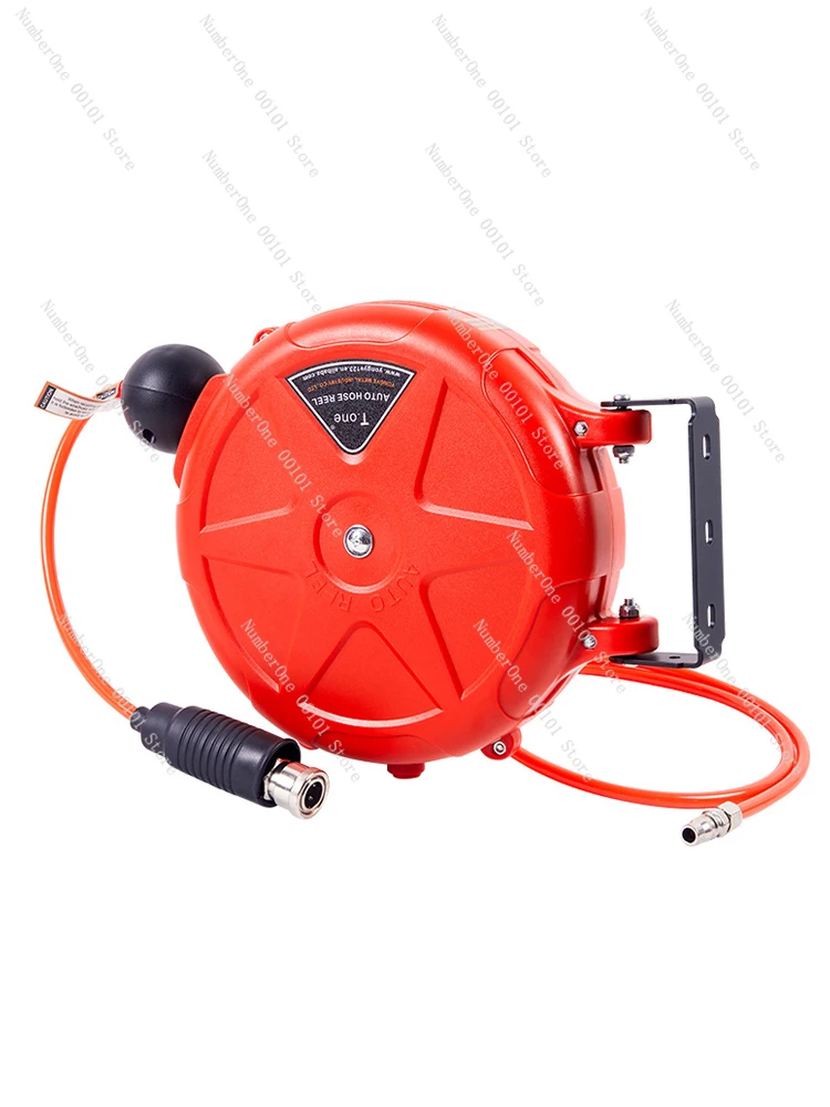 Compressor Hose Reel Retractable 10m Automatic Rewind Tool Commercial Reel With Swivel Bracket Quick Coupler Air Compressor