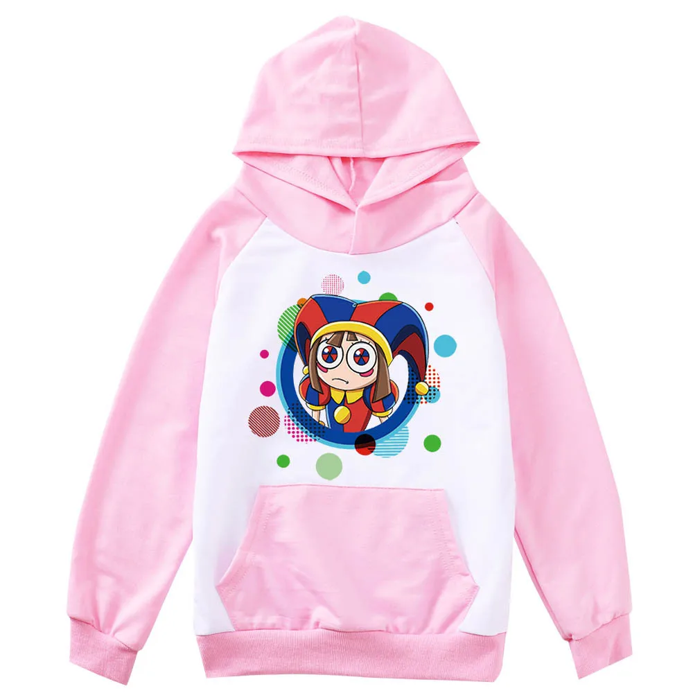 

Sudadera Circo Digital Hoodie Kids Clothes Long-sleeve Jumper Baby Girls Cartoon Pomni Jax Sweatshirts Boys Comfortable Coats