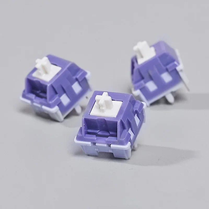 

Duhuk Lumin Hifi Tactile Switches Bitter Tea Purple Switches Factory Lubed 5 Pin Mechanical Keyboard Switches