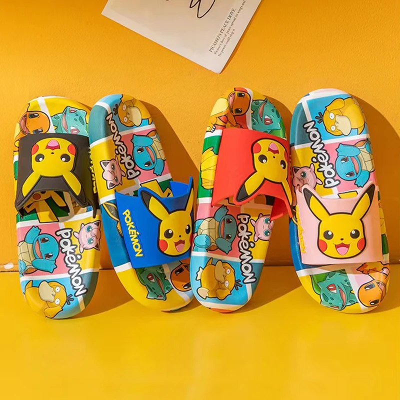 شباشب كرتونية صيفية للأطفال مع نعال ناعمة غير قابلة للانزلاق للأولاد والبنات