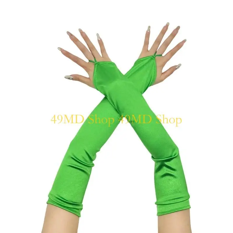 49md Găng tay gợi cảm Proms Găng tay cho Sân khấu Show Bữa tối nhảy múa buổi tối