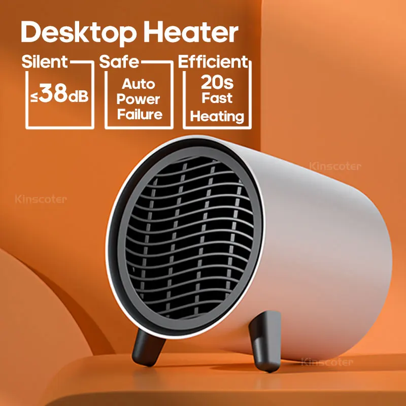 600W Mini Heater For Home Small Bathroom Heating Fans PTC Ceramic Electric Heater Hot Air Blower Save Electricity