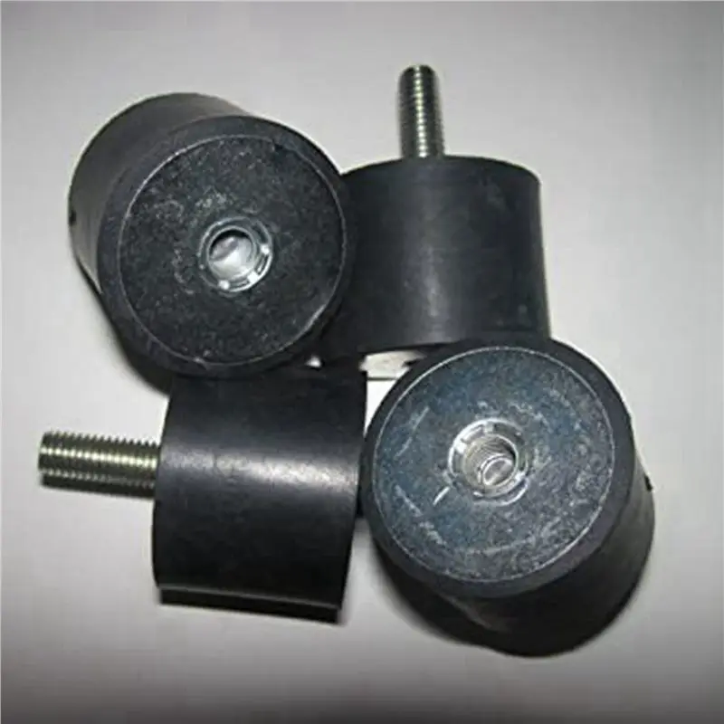 Easy Use 8Pcs M8 Thread With Studs 40Mm X 30Mm Cylindrical Shock Absorber Rubber Mounts, Vibration Isolators Steering Damper