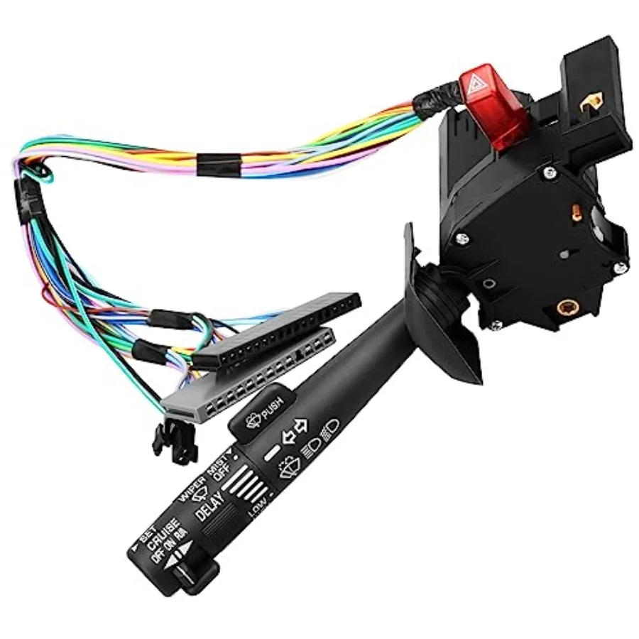 

Multi-Function Combination Switch Gray for 1995-2002 Chevy Tahoe S10 GMC C1500 K1500 Suburban Yukon and More 2330814 26100985 2