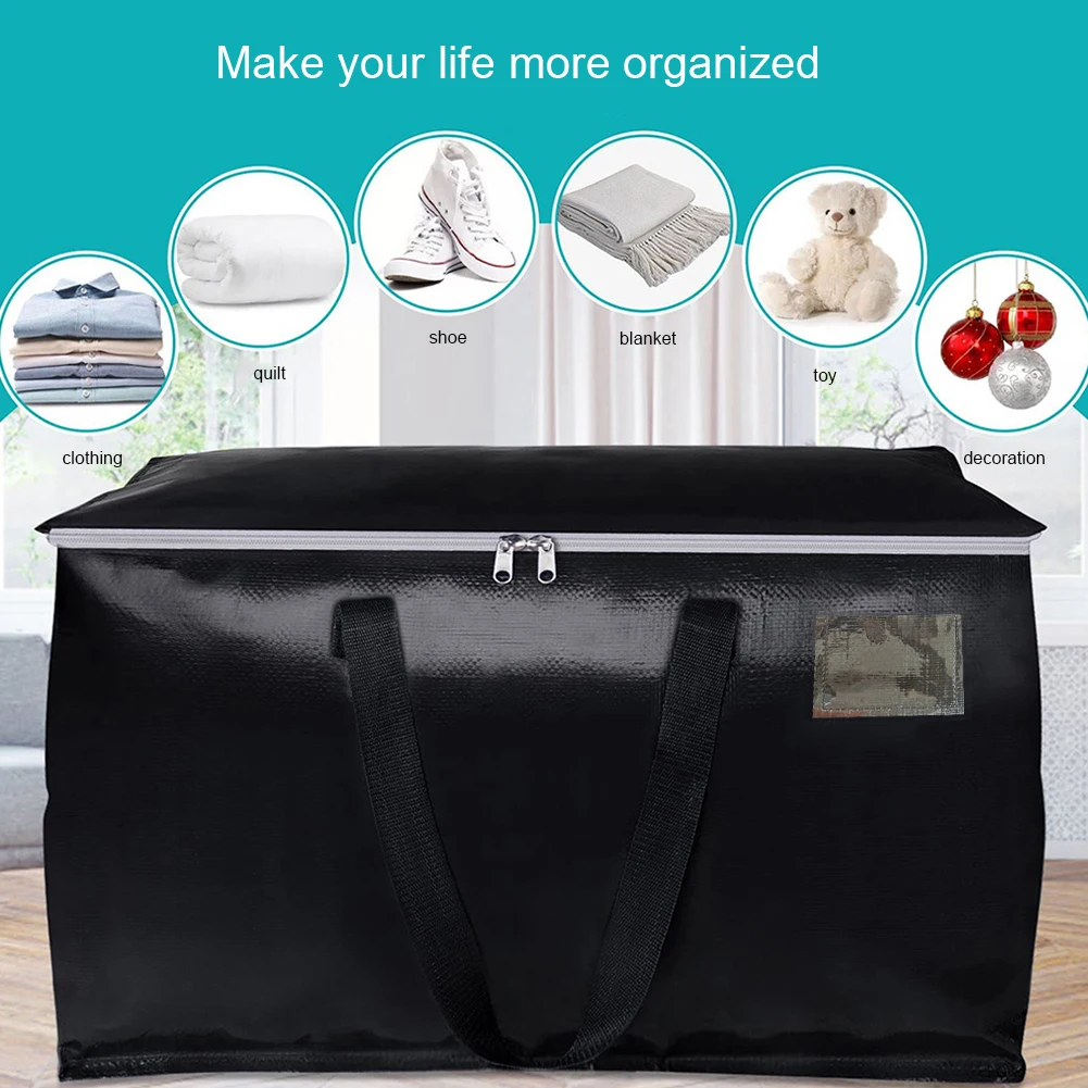 Duffel Bag Foldable Portable Quilted Clothing Storage Bags 90L Large Capacity Storage Luggage Bag for Packing & Moving Storing