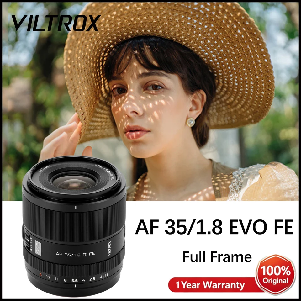 VILTROX 35mm F1.8 II EVO FE APO Lens Full Frame for Sony FE ZVE1