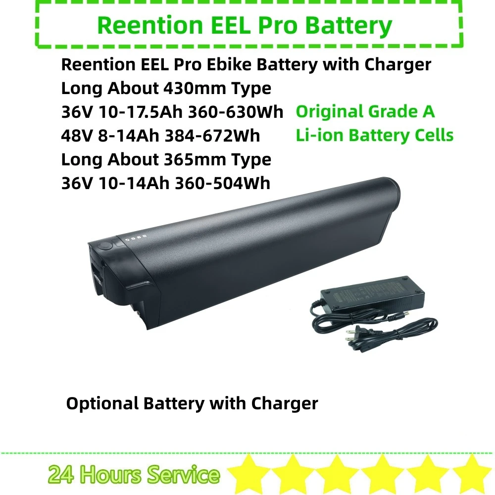 36V 10.4Ah 12.5Ah 13Ah 14Ah 17.5Ah 48V Reention EEL Pro Ebike Battery  for Himo C20 Urbee Delivery E-bike Battery Li-ion