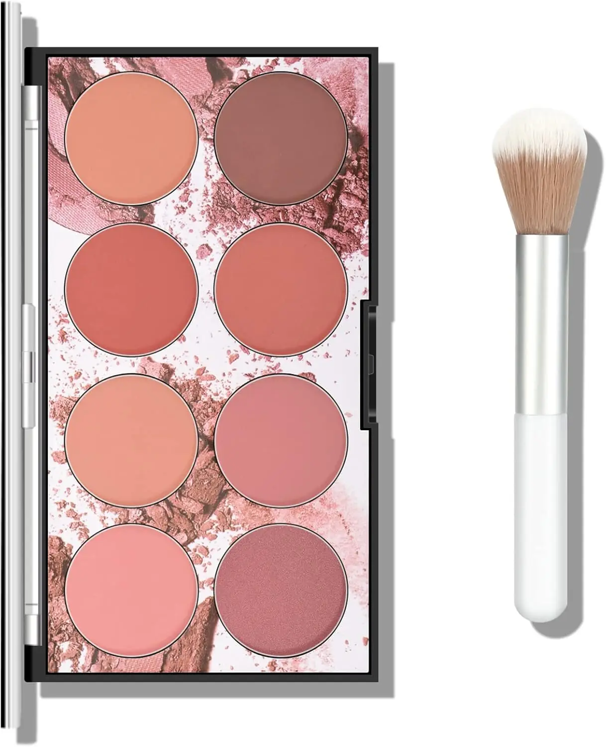 

8 Colors Face Blush Palette Smooth Blendable Powder Multiuse Blusher Makeup with Contour and Highlighter