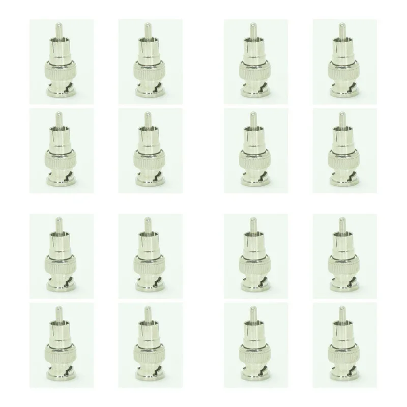 Free Shipping High Quaility 20pcs BNC Male to RCA Male Coax Connector Adapter Plug Cable CCTV Accessories