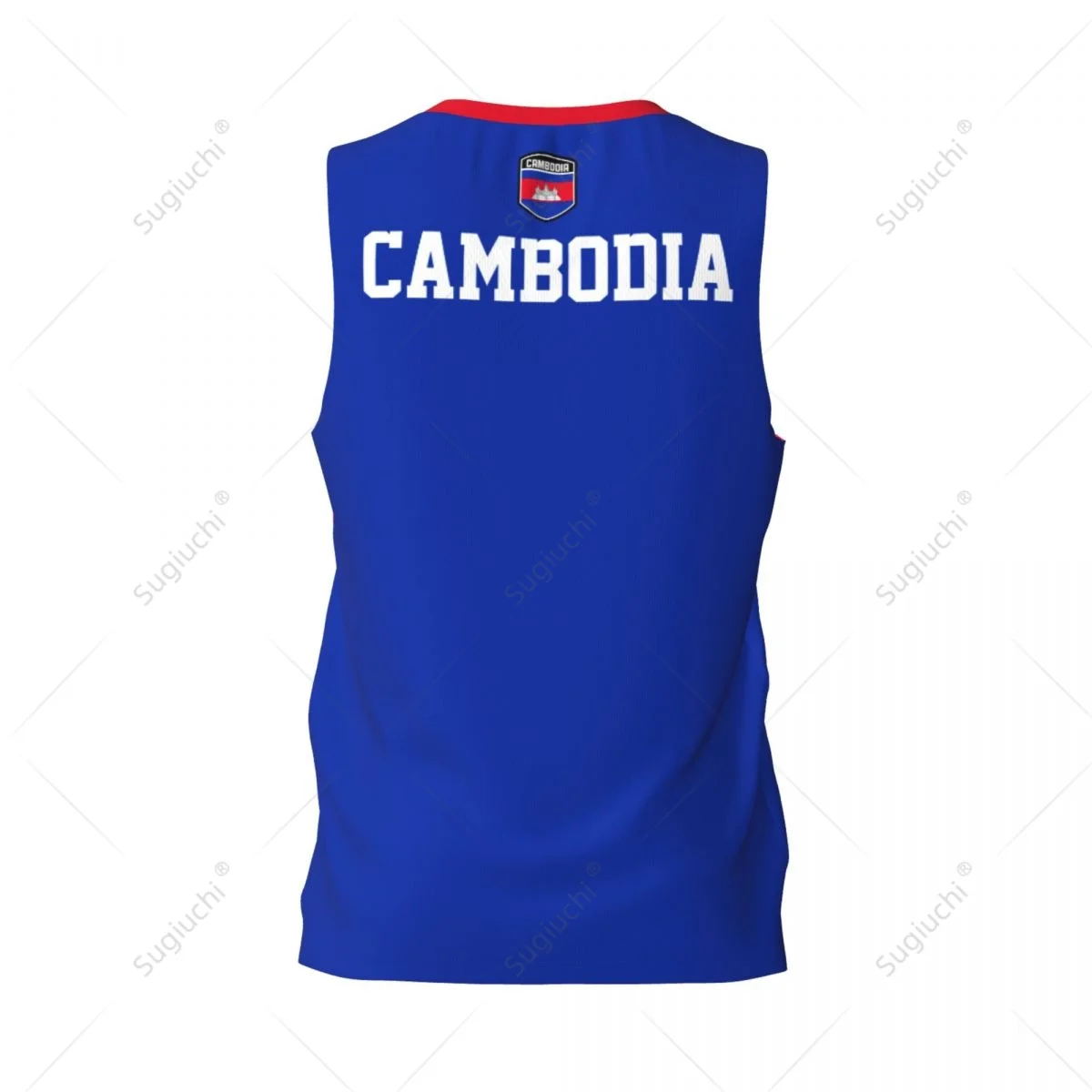 Cambodia Flag Men Basketball Sports Jersey Running Fitness Multifunction Sleeveless tshirt Exclusive Custom Name Nunber