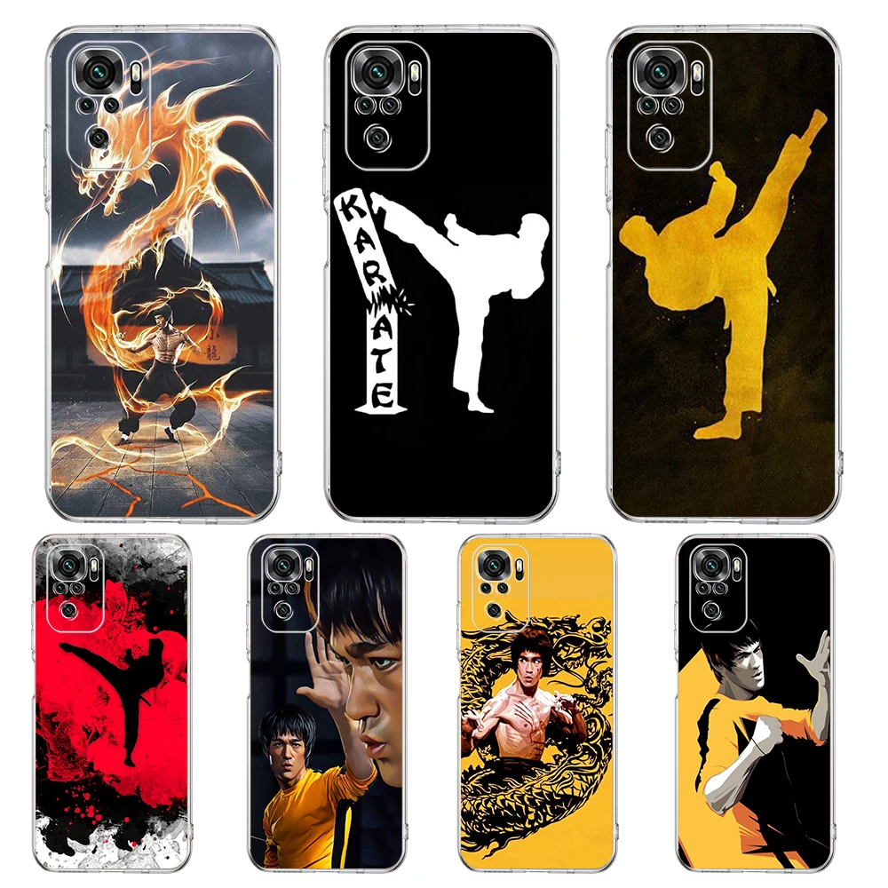 Kung Fu Taekwondo Karate Phone Case Cover for Redmi Note 10 11 11T 7 8 8T 9 K40 Gaming 9A 9C Pro Plus Transparent Silicone Shell
