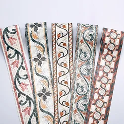 5M/roll 3D Self-Adhesive Wall Trim Line Skirting Border Room Decor Waist Line Household Waterproof Baseboard Wallpaper Sticker