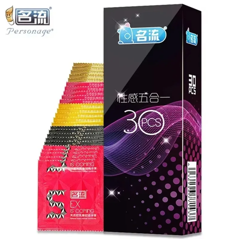 30 /24PCS PERSONAGE Condoms Natural Latex Long-lasting Ultra Thin Dotted Sex Toys Safer Intimate Goods Condoms Penis Sleeve - Image 3