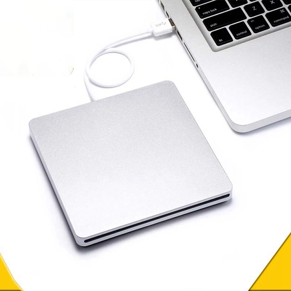 External DVD Drive USB 2.0 Portable CD DVD +/-RW Drive DVD Burner for Laptop Mac Macbook Pro Air Windows 7/8/10 Pink