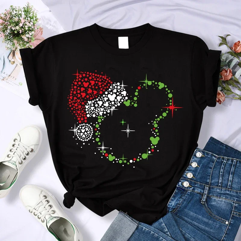 Cute T Shirt Minnie Children T-shirt Kawaii Disney Tshirt Mickey Mouse Anime Cartoons Casual Vintage Clothes Women Top Tee