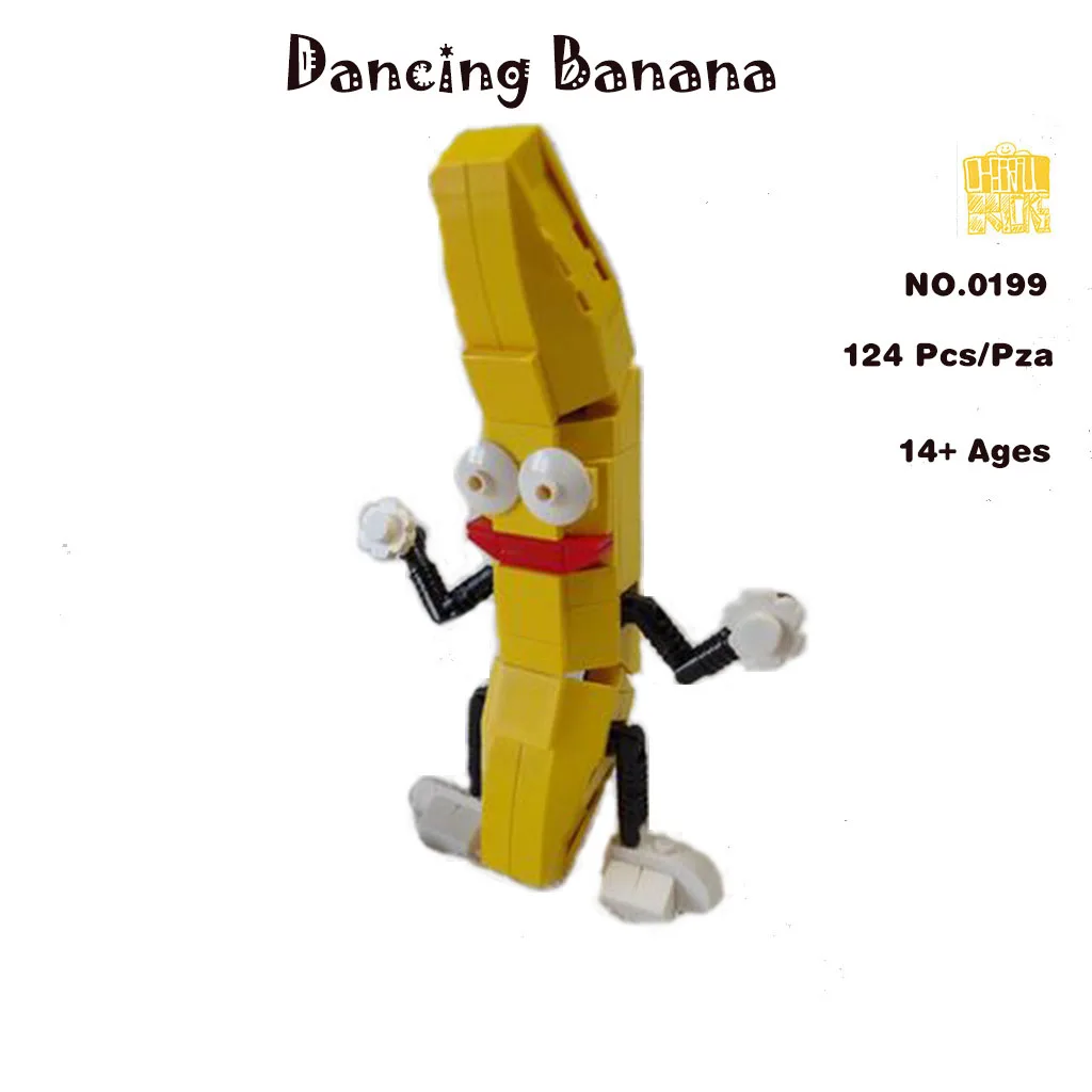 

MOC-0199 Dance- Banana Model With PDF Drawings Building Blocks Bricks Kids DIY Toys Birthday Christmas Gifts