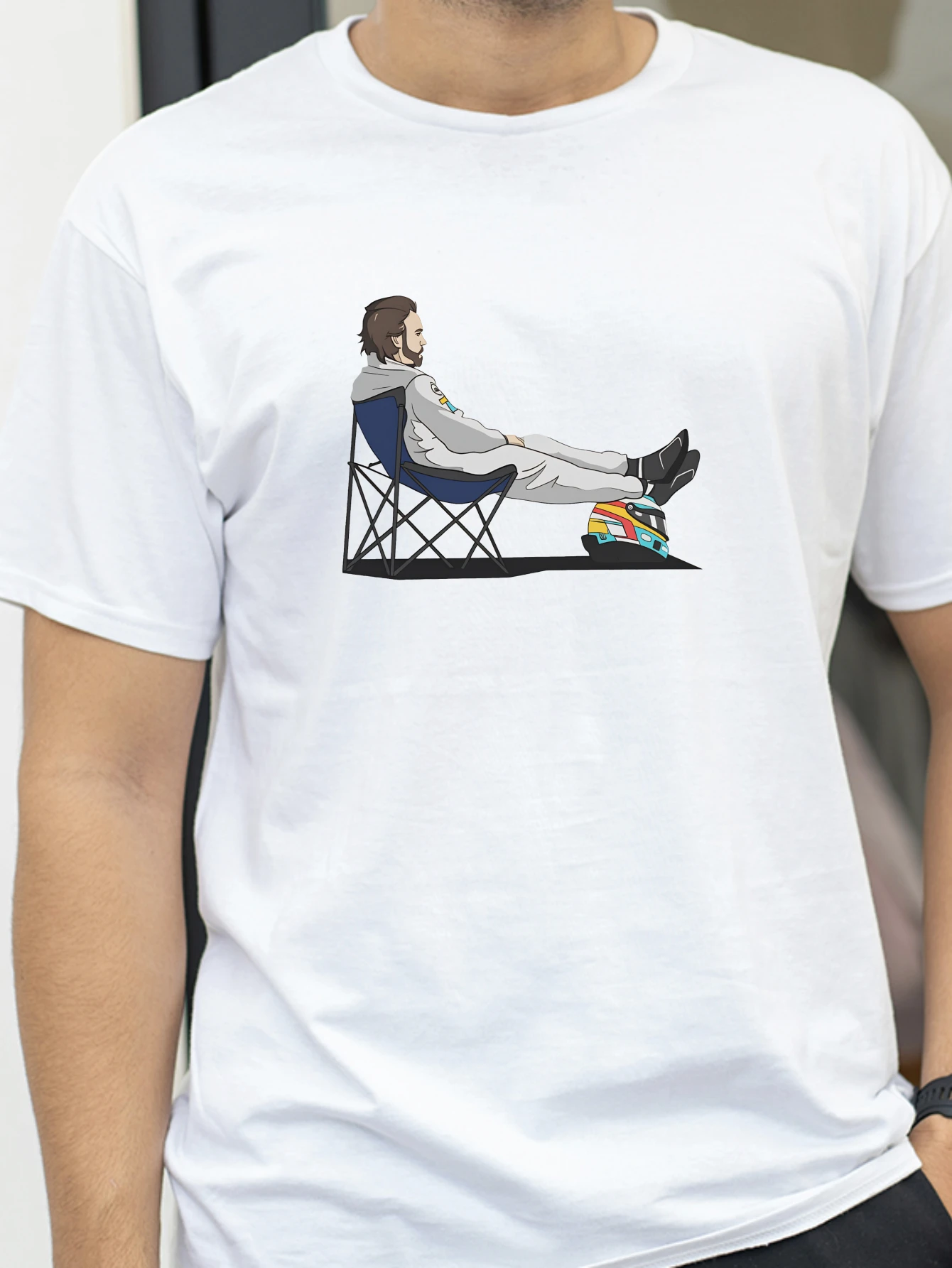 Fernando Alonso 14 Racing Spain Vintage Cotton T-Shirt Men Crew Neck Short Sleeve Tee