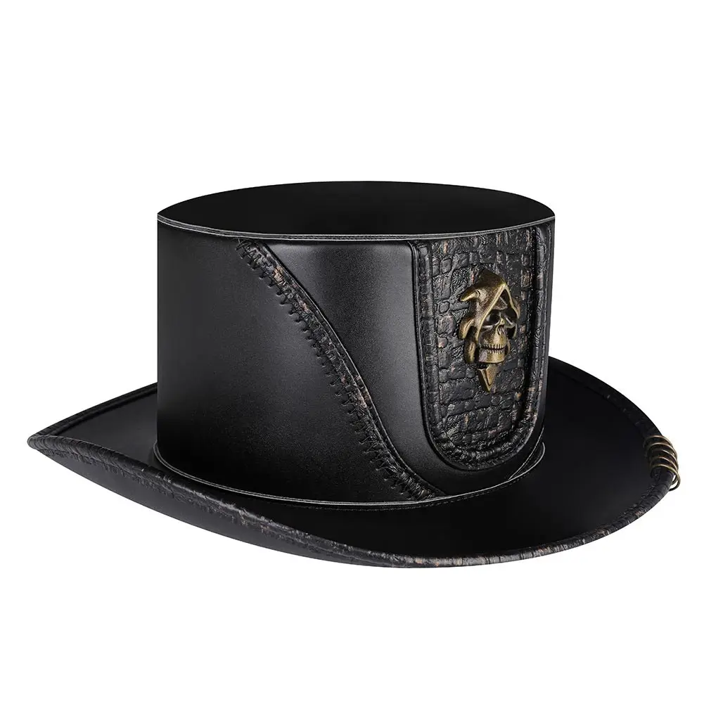 Cappello Steampunk cappello Vintage cavaliere vichingo medievale per uomo adulto donna travestimento cappello Fantasia Halloween Cosplay puntelli per feste