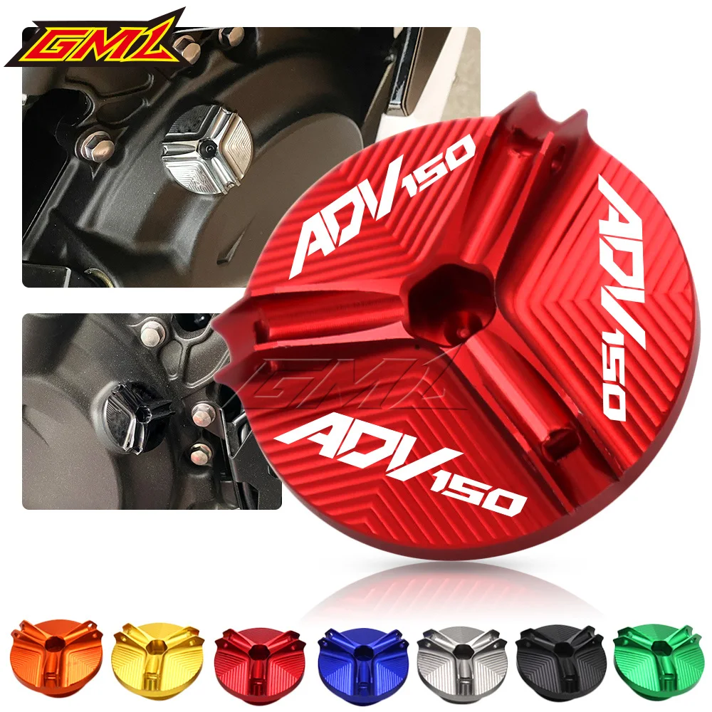 Oil Filler Cup For HONDA ADV150 ADV 150 2019-2022 Motorcycle CNC Aluminum Engine Oil Drain Plug Sump Nut Cup Cover