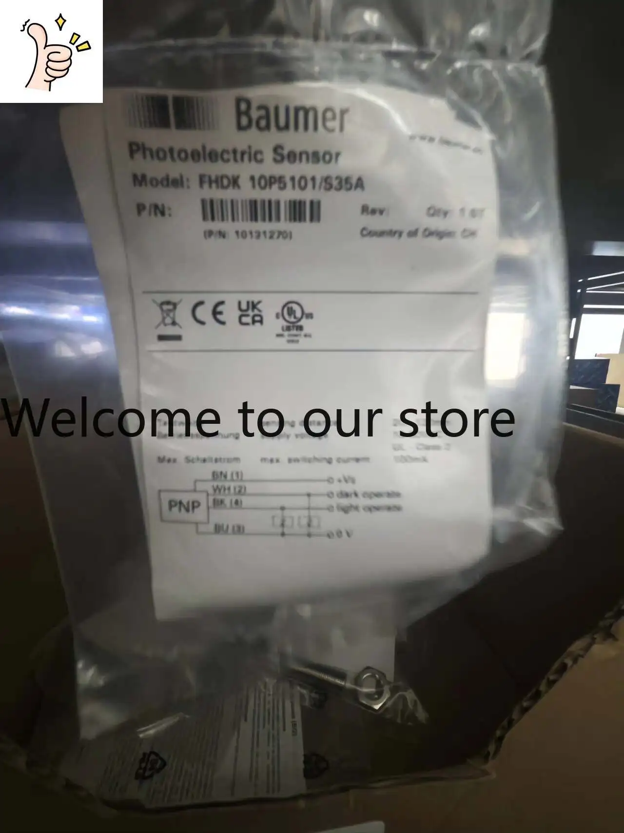 Baumer FHDK 10P5101/S35A Photoelectric Transmission