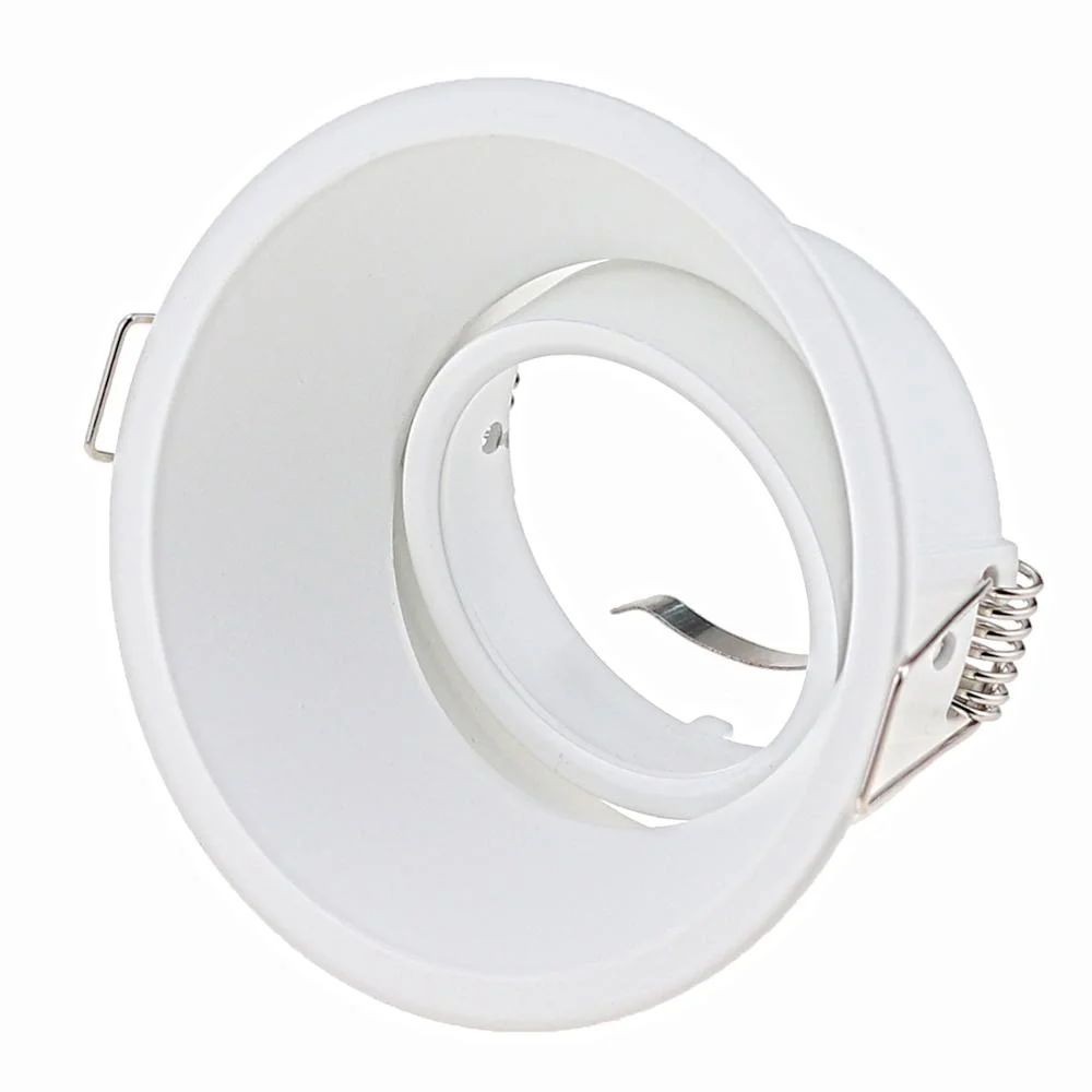 Plafoniere a LED tondo quadrato da incasso MR16 GU10 apparecchio bianco/nero regolabile LED faretto da soffitto telaio