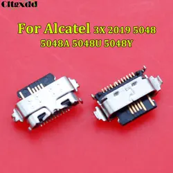 Cltgxdd 2/5/10/20pcs USB Type-C Jack Charging Dock Port Connector For Alcatel 3X 2019 5048 5048A 5048U 5048Y Tail Plug