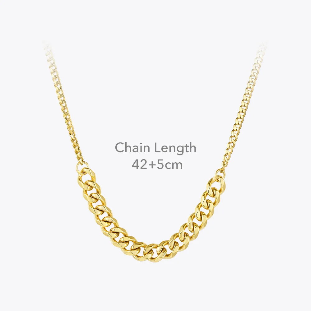 ENFASHION Link Chain Pendant Necklace Women Stainless Steel Gold Color Choker Necklaces Fashion Jewelry Collares 2020 P203078