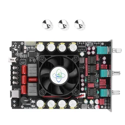 XY-T220H Bluetooth-Compatible 2.1 Channel Power Audio Stereo Subwoofer Amplifier Board TREBLE Bass note tuning AMP Board