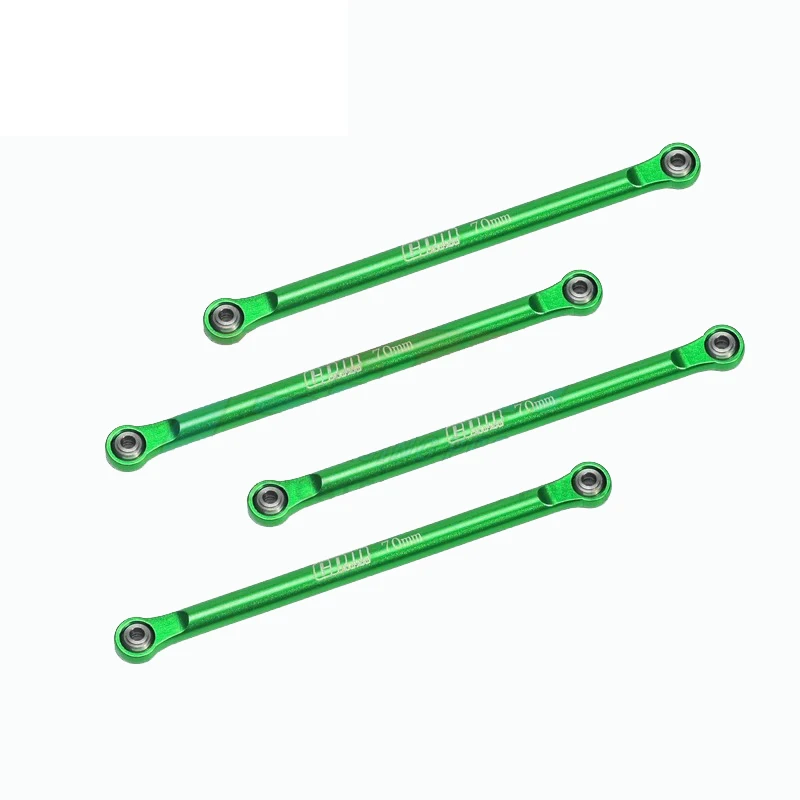 4pcs Aluminum 7075 Upper/Lower 4-Link Bar Set For LOSI 1/18 Mini LMT 4X4 Brushed Monster Truck RTR-LOS01026