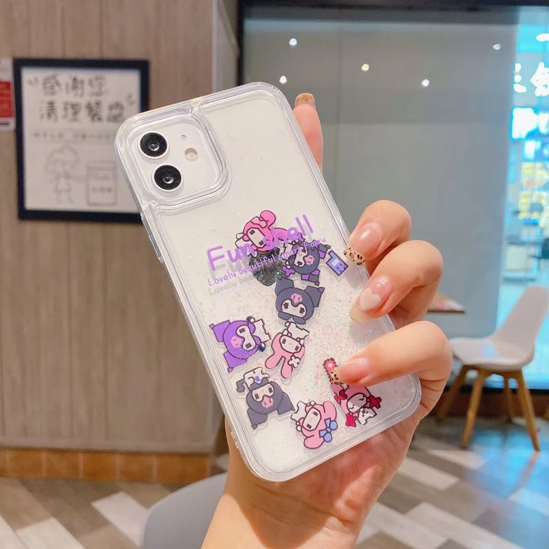 Sanrio Hello Kitty iphone Case Kuromi My Melody Cinnamoroll Cartoon IPhone 11 12 13 14 Pro Apple 11 Mobile Phone Case