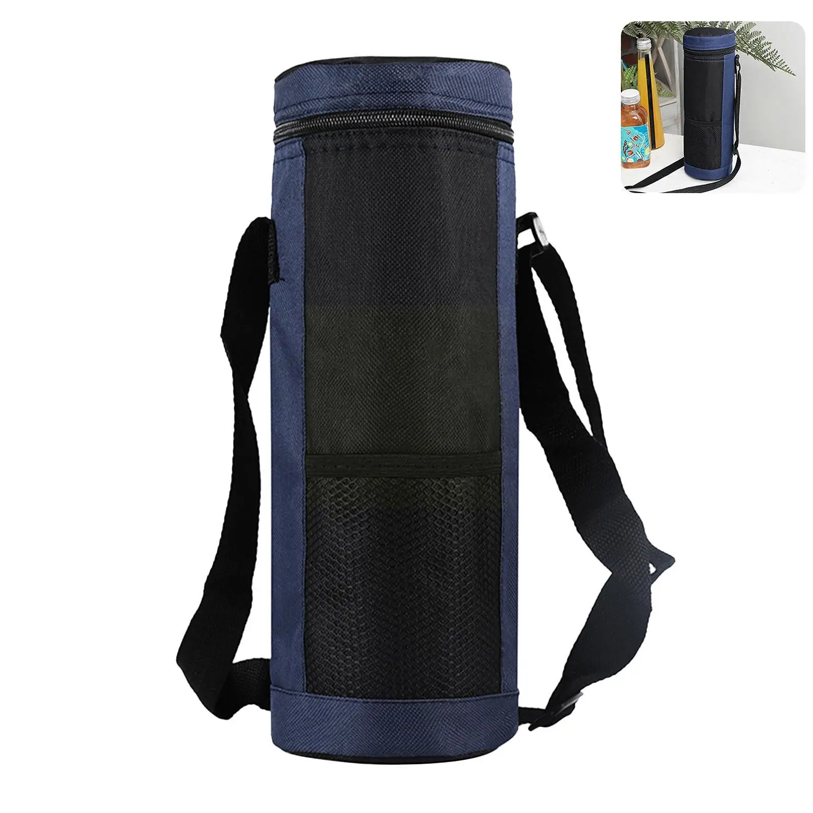 Camping Thermal Insulation Cooling Bag Universal Water Bottle Pouch For Outdoor Traveling Hiking 1.5l J7c2