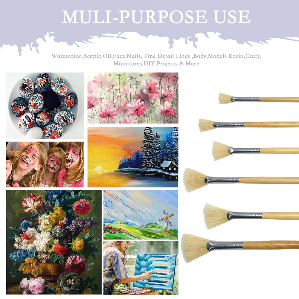 Jowoart น้ำมันภาพวาดแปรง6ชิ้น/ - Gouache Paint Set บทวิจารณ์และราคา