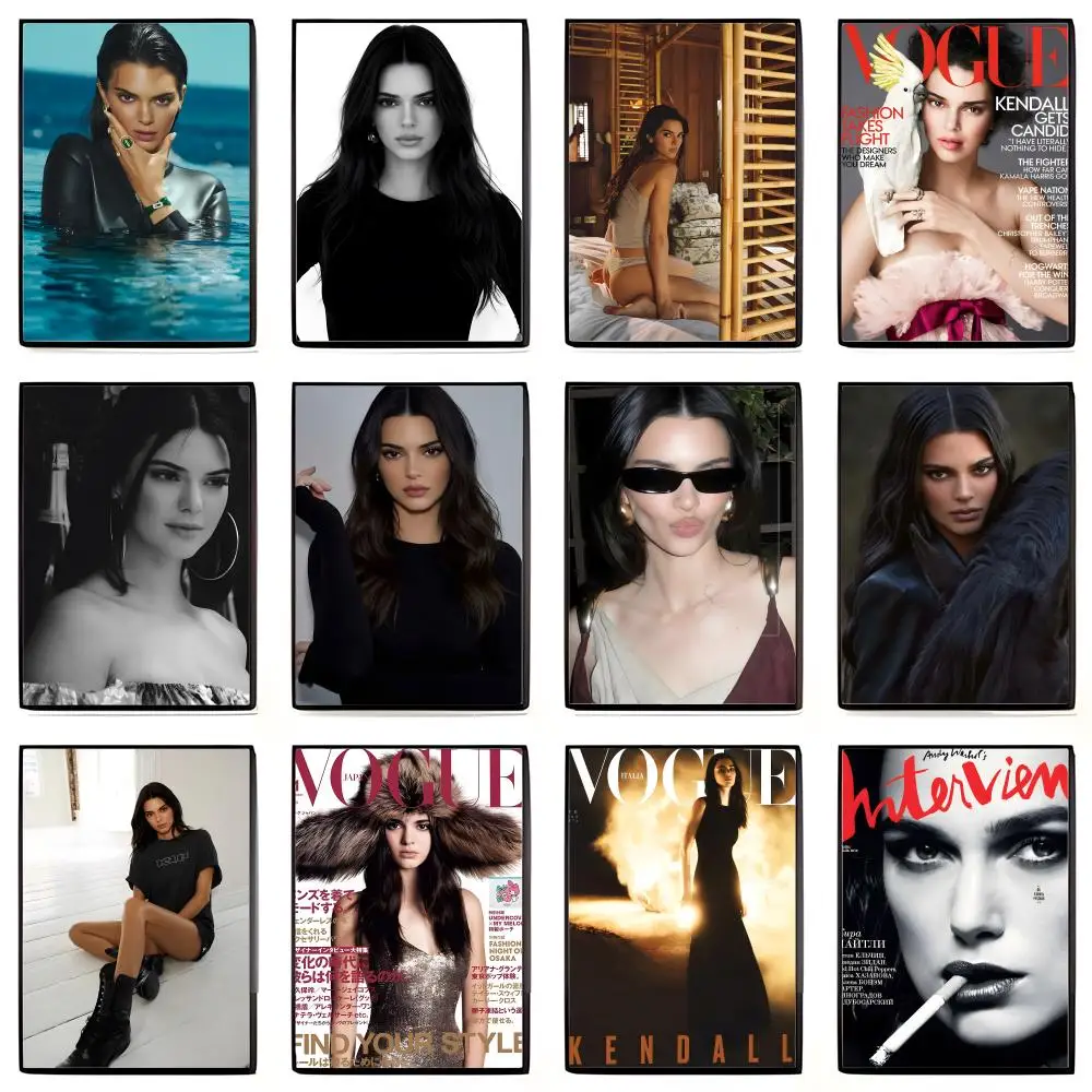 Kendall Jenner Supermodel Fashion Portrait Poster Poster High-definition Art Sticker Self Adhesive Waterproof Home Decoration
