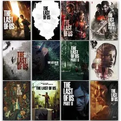 Póster de The Last Of Us, Adhesivo de pared para habitación, impresiones de papel Kraft, pintura artística, estética y decoración de juguetes, carteles para el hogar, novedad de 2022