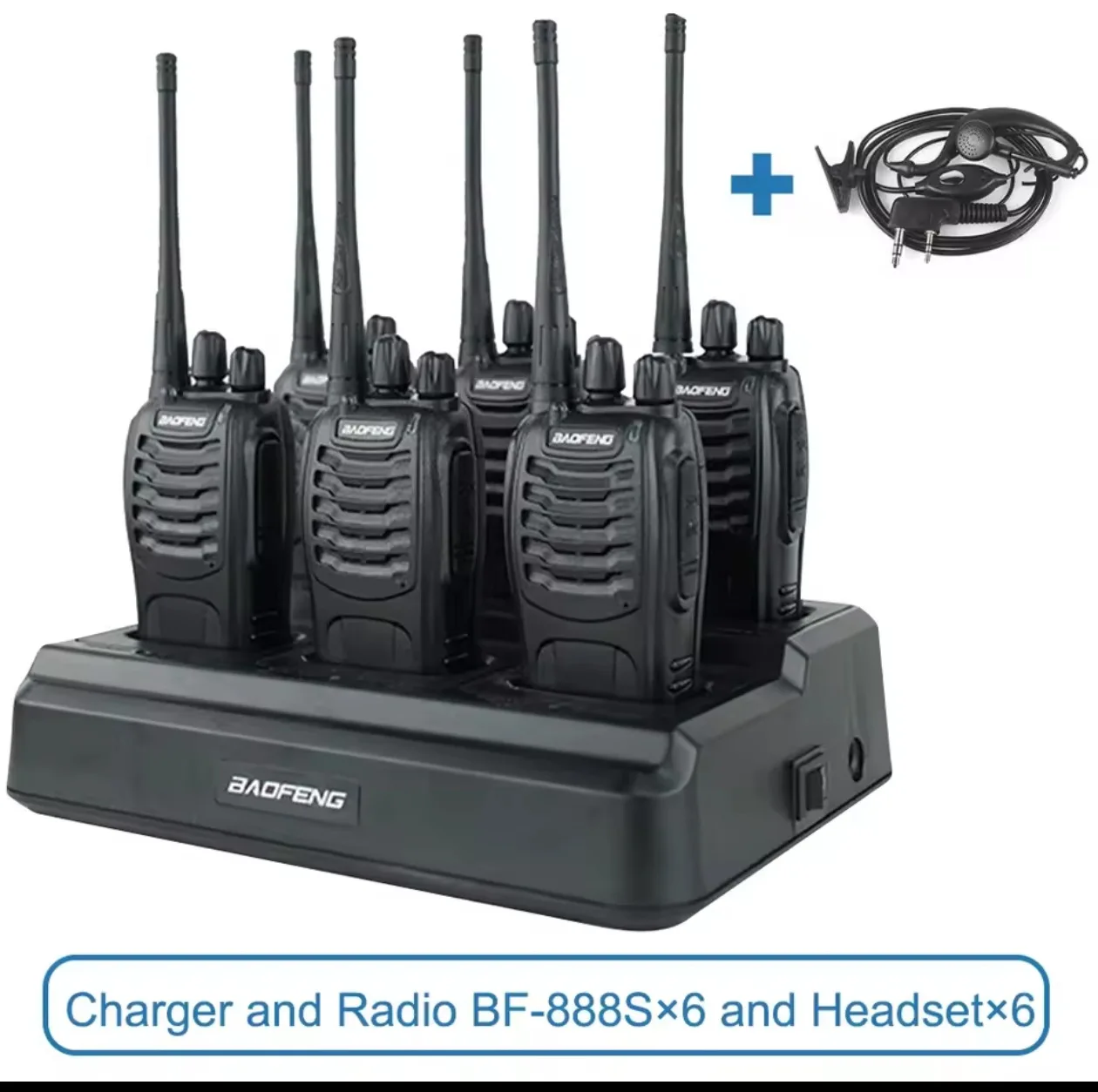 BAOFENG BF-888S 5W High Power Wireless Walkie Talkie Multi-Function Dustproof Handheld Radio for Civilian & Commercial Use